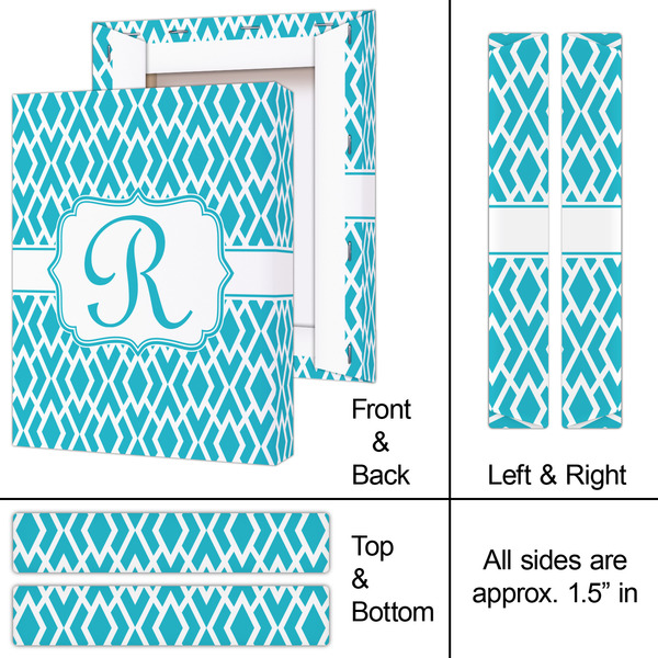 Geometric Diamond 8x10 - Canvas Print - Approval