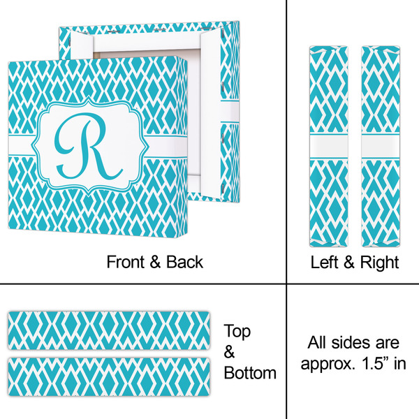 Geometric Diamond 8x8 - Canvas Print - Approval