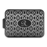 Geometric Diamond Aluminum Baking Pan with Black Lid (Personalized)