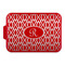 Geometric Diamond Aluminum Baking Pan with Red Lid (Personalized)