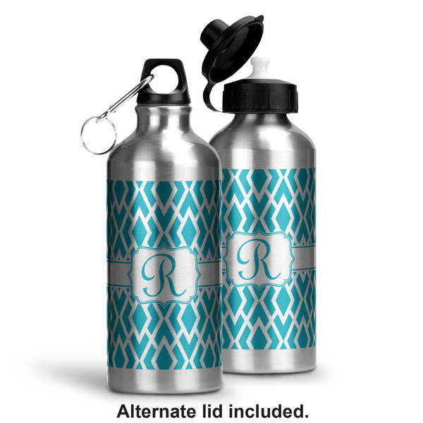 Geometric Diamond Aluminum Water Bottle - Alternate lid options