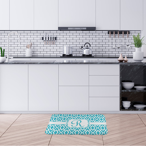 Geometric Diamond Anti-Fatigue Kitchen Mats - LIFESTYLE