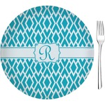 Geometric Diamond Glass Appetizer / Dessert Plate 8" (Personalized)