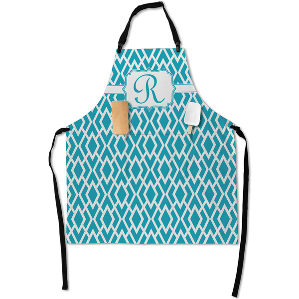 Geometric Diamond Apron - Flat with Props (MAIN)