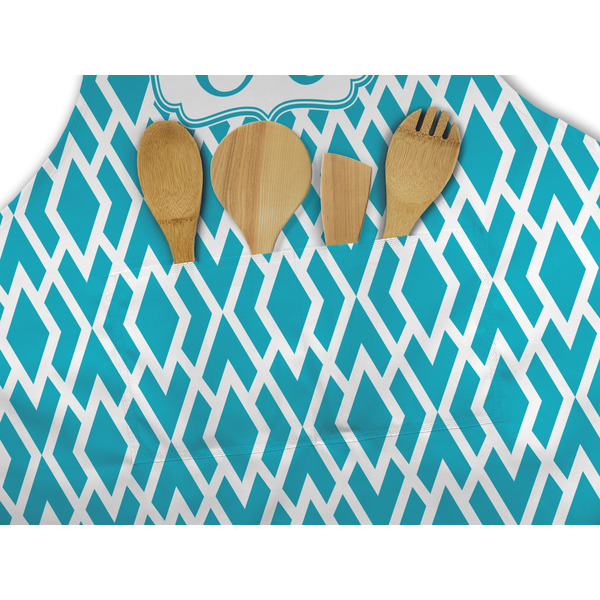 Geometric Diamond Apron - Pocket Detail with Props