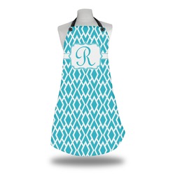 Geometric Diamond Apron w/ Initial