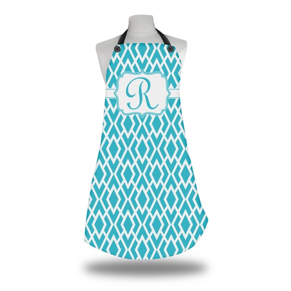 Custom Geometric Diamond Apron w/ Initial