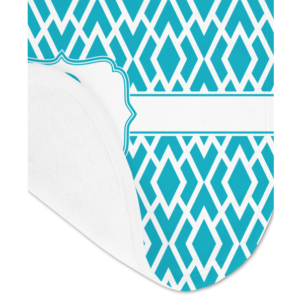 Geometric Diamond Baby Bib - AFT detail