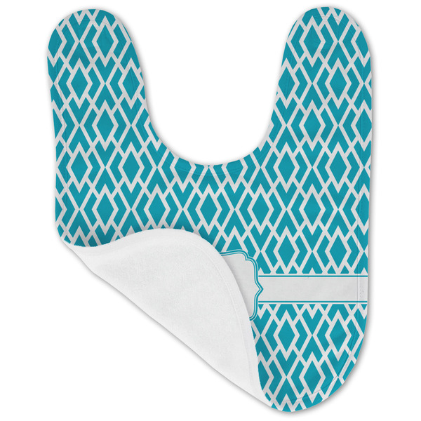 Geometric Diamond Baby Bib - AFT folded