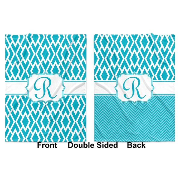 Geometric Diamond Baby Blanket (Double Sided - Printed Front and Back)