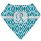 Geometric Diamond Bandana Bib (Personalized)