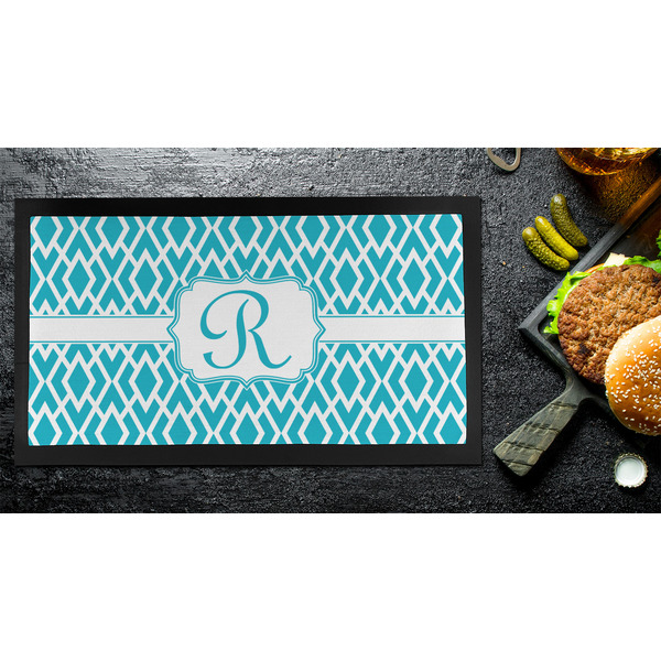 Geometric Diamond Bar Mat - Small - LIFESTYLE