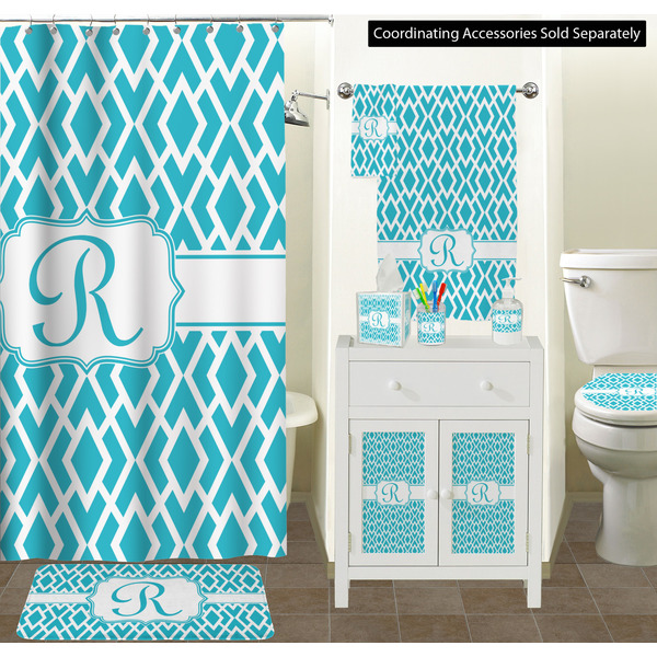 Geometric Diamond Bathroom Scene