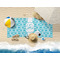 Geometric Diamond Beach Towel Lifestyle