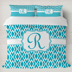 Geometric Diamond Duvet Cover Set - King (Personalized)