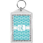 Geometric Diamond Bling Keychain (Personalized)