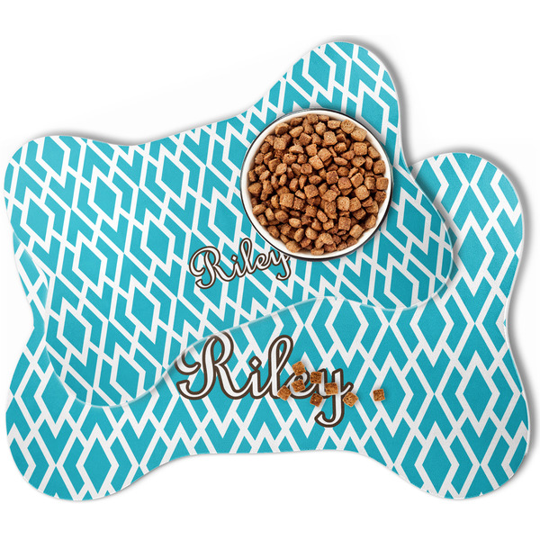 Geometric Diamond Bone Shaped Dog Mats - MAIN