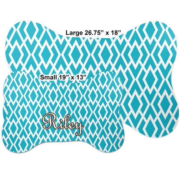 Geometric Diamond Bone Shaped Mat Comparison