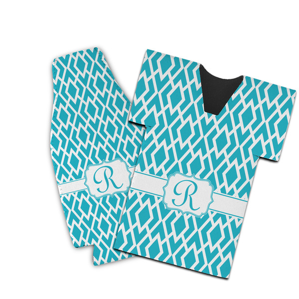 Custom Geometric Diamond Bottle Cooler (Personalized)