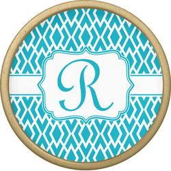 Geometric Diamond Cabinet Knob - Gold (Personalized)