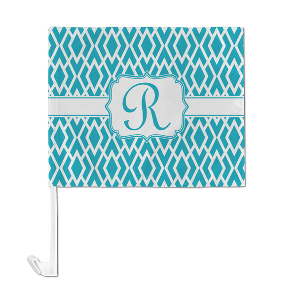 Geometric Diamond Car Flag - Large - FRONT