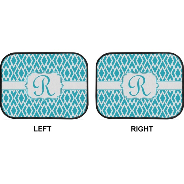 Geometric Diamond Car Floor Mats (Back Seat) (Approval)