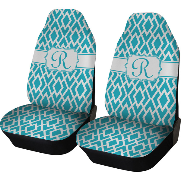 Custom Geometric Diamond Car Seat Covers (Set of Two) (Personalized)