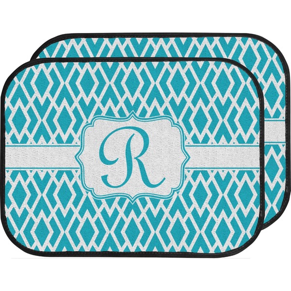 Geometric Diamond Custom Car Floor Mats (Back Seat)