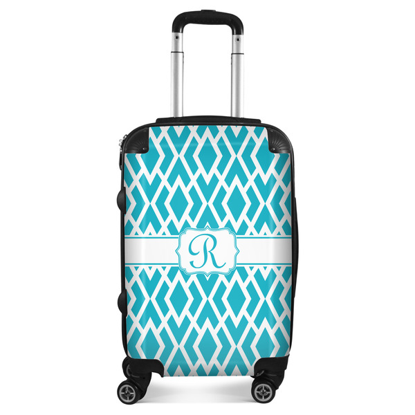 Custom Geometric Diamond Suitcase - 20" Carry On (Personalized)