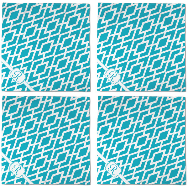 Geometric Diamond Cloth Napkins - Personalized Dinner (APPROVAL) Set of 4
