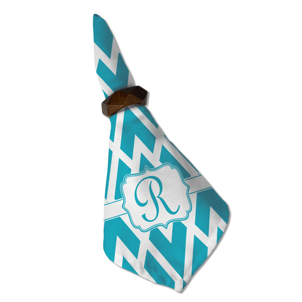 Geometric Diamond Cloth Napkins - Personalized Dinner (Folded in Ring) (MAIN)