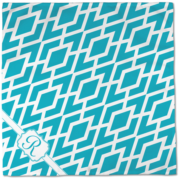 Geometric Diamond Cloth Napkins - Personalized Dinner (Full Open)