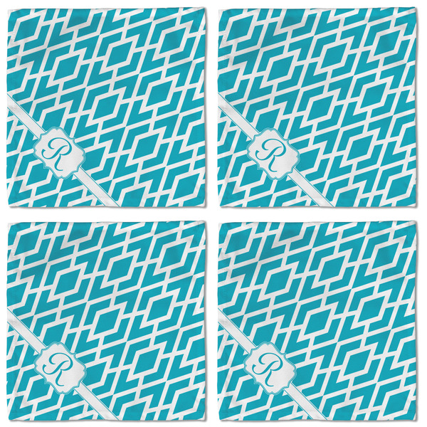 Geometric Diamond Cloth Napkins - Personalized Lunch (APPROVAL) Set of 4