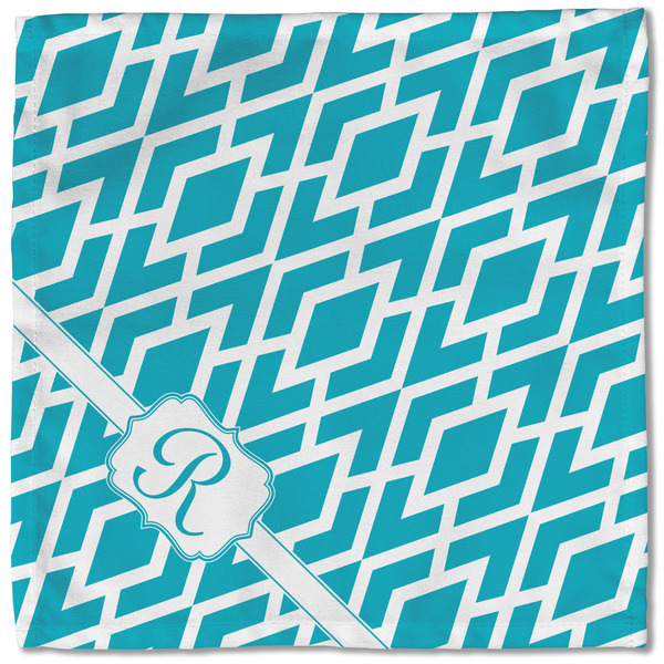 Geometric Diamond Cloth Napkins - Personalized Lunch (Single Full Open)