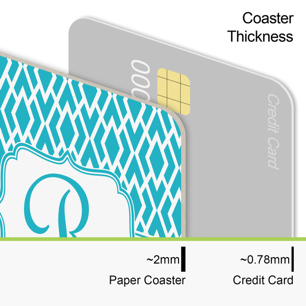 Geometric Diamond Coaster Thickness