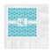 Geometric Diamond Embossed Decorative Napkins (Personalized)