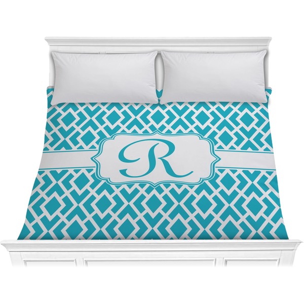 Custom Geometric Diamond Comforter - King (Personalized)