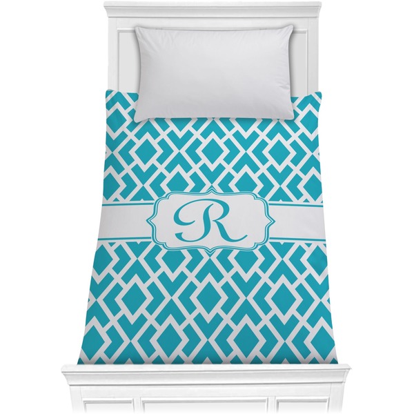 Custom Geometric Diamond Comforter - Twin (Personalized)