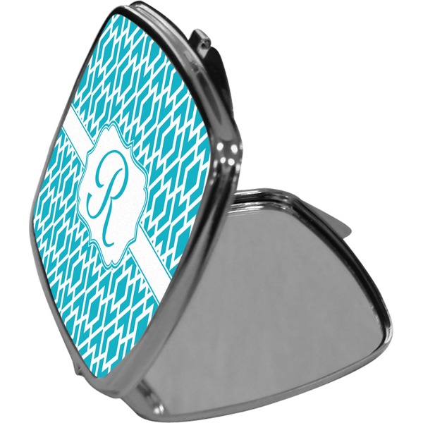 Geometric Diamond Compact Mirror (Side View)