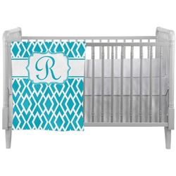 Geometric Diamond Crib Comforter / Quilt (Personalized)