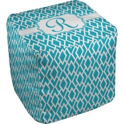 Geometric Diamond Cube Pouf Ottoman (Personalized)