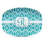 Geometric Diamond Plastic Platter - Microwave & Oven Safe Composite Polymer (Personalized)