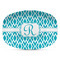 Geometric Diamond Plastic Platter - Microwave & Oven Safe Composite Polymer (Personalized)
