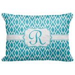 Geometric Diamond Decorative Baby Pillowcase - 16"x12" w/ Initial