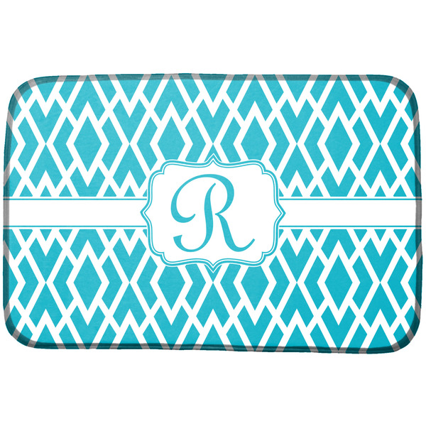 Custom Geometric Diamond Dish Drying Mat w/ Initial