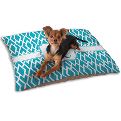 Geometric Diamond Dog Bed - Small w/ Initial