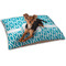Geometric Diamond Dog Bed - Small w/ Initial