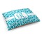 Geometric Diamond Dog Bed - Medium w/ Initial