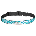 Geometric Diamond Dog Collar (Personalized)