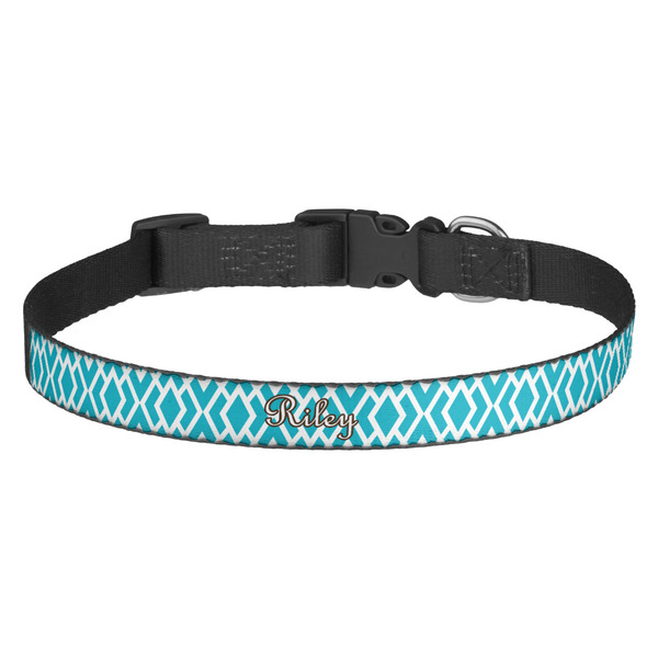 Custom Geometric Diamond Dog Collar (Personalized)